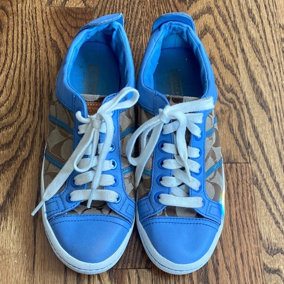 Coach Alivia sneakers, size 7.5. Excellent condition. Classic coach pattern - Picture 2 of 16